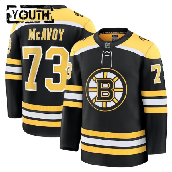Fanatics Boston Bruins Charlie McAvoy Lasten Pelipaita 2024-2025 Koti Premium Musta Fanatics Boston Bruins Charlie McAvoy Lasten Pelipaita 2024-2025 Koti Premium Musta