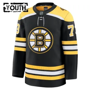 Fanatics Boston Bruins Charlie McAvoy Lasten Pelipaita 2024-2025 Koti Premium Musta