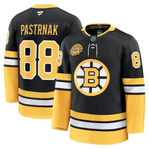 Fanatics Boston Bruins David Pastrnak 100-Vuotispäivä Pelipaita 2024-2025 Kolmos Premium Musta