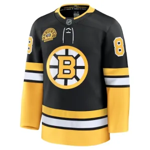 Fanatics Boston Bruins David Pastrnak 100-Vuotispäivä Pelipaita 2024-2025 Kolmos Premium Musta