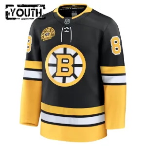 Fanatics Boston Bruins David Pastrnak Lasten 100-Vuotispäivä Pelipaita 2024-2025 Kolmos Premium Musta