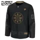 Fanatics Boston Bruins Lasten Pelipaita 2024-2025 Military Appreciation Practice Musta ( Omalla Nimellä )