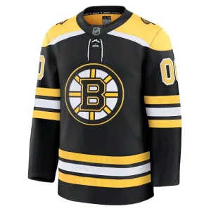 Fanatics Boston Bruins Pelipaita 2024-2025 Koti Premium Musta ( Omalla Nimellä )