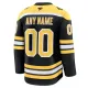 Fanatics Boston Bruins Pelipaita 2024-2025 Koti Premium Musta ( Omalla Nimellä )