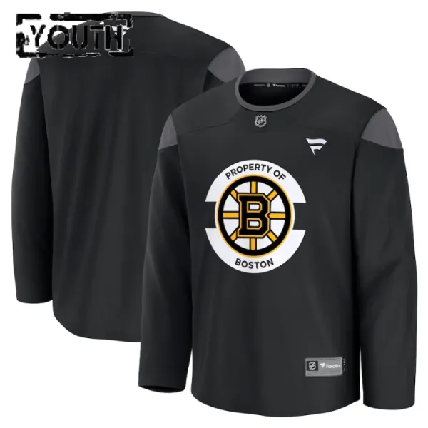 Fanatics Boston Bruins Team Lasten Pelipaita 2024-2025 Practice Musta ( Omalla Nimellä ) Fanatics Boston Bruins Team Lasten Pelipaita 2024-2025 Practice Musta ( Omalla Nimellä )