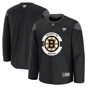 Fanatics Boston Bruins Team Pelipaita 2024-2025 Practice Musta ( Omalla Nimellä )