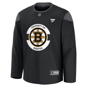 Fanatics Boston Bruins Team Pelipaita 2024-2025 Practice Musta ( Omalla Nimellä )