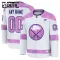 Fanatics Buffalo Sabres Lasten Pelipaita 2024-2025 Hockey Fights Cancer Practice Valkoinen ( Omalla Nimellä )