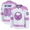 Fanatics Buffalo Sabres Pelipaita 2024-2025 Hockey Fights Cancer Practice Valkoinen ( Omalla Nimellä )