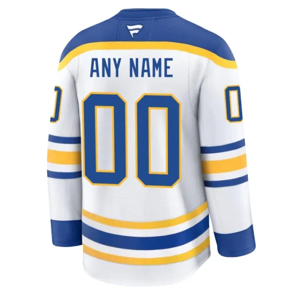 Fanatics Buffalo Sabres Pelipaita 2024-2025 Vieras Premium Valkoinen ( Omalla Nimellä )