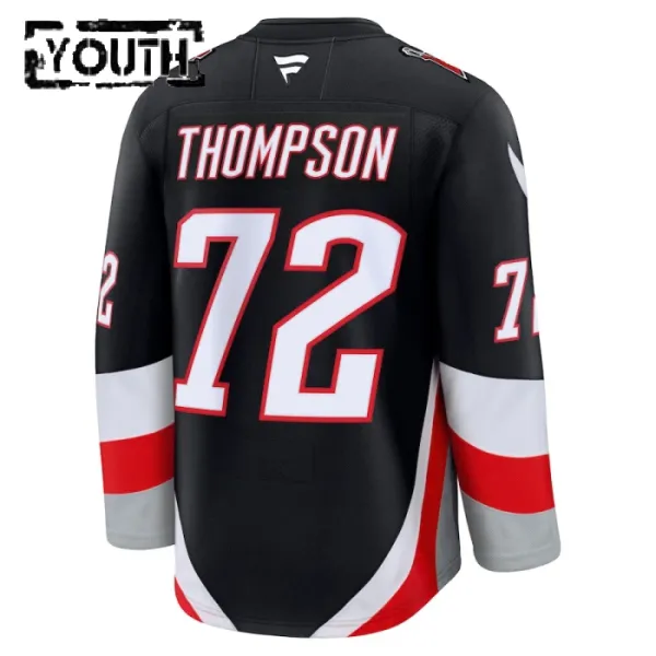Fanatics Buffalo Sabres Tage Thompson Lasten Pelipaita 2024-2025 Kolmos Premium Musta