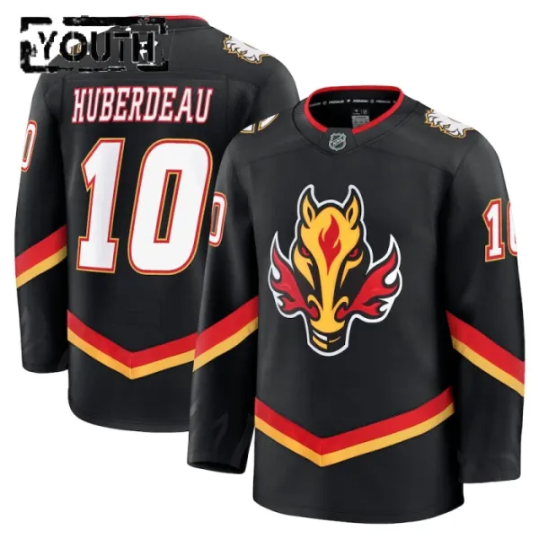 Fanatics Calgary Flames Jonathan Huberdeau Lasten Pelipaita 2024-2025 Kolmos Premium Musta Fanatics Calgary Flames Jonathan Huberdeau Lasten Pelipaita 2024-2025 Kolmos Premium Musta