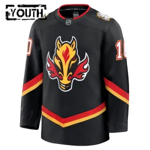 Fanatics Calgary Flames Jonathan Huberdeau Lasten Pelipaita 2024-2025 Kolmos Premium Musta
