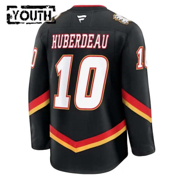 Fanatics Calgary Flames Jonathan Huberdeau Lasten Pelipaita 2024-2025 Kolmos Premium Musta