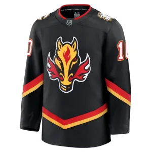 Fanatics Calgary Flames Jonathan Huberdeau Pelipaita 2024-2025 Kolmos Premium Musta