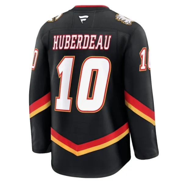 Fanatics Calgary Flames Jonathan Huberdeau Pelipaita 2024-2025 Kolmos Premium Musta