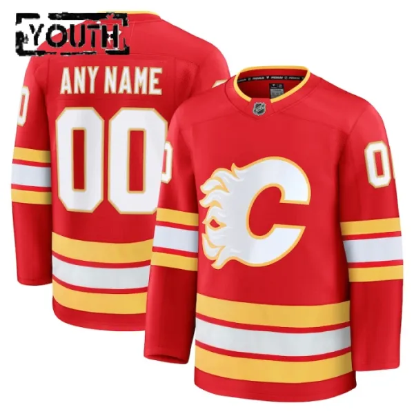 Fanatics Calgary Flames Lasten Pelipaita 2024-2025 Koti Premium Punainen ( Omalla Nimellä ) Fanatics Calgary Flames Lasten Pelipaita 2024-2025 Koti Premium Punainen ( Omalla Nimellä )
