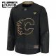 Fanatics Calgary Flames Lasten Pelipaita 2024-2025 Military Appreciation Practice Musta ( Omalla Nimellä )