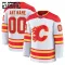 Fanatics Calgary Flames Lasten Pelipaita 2024-2025 Vieras Premium Valkoinen ( Omalla Nimellä )