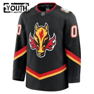 Fanatics Calgary Flames Lasten Pelipaita Kolmos Premium Musta ( Omalla Nimellä )