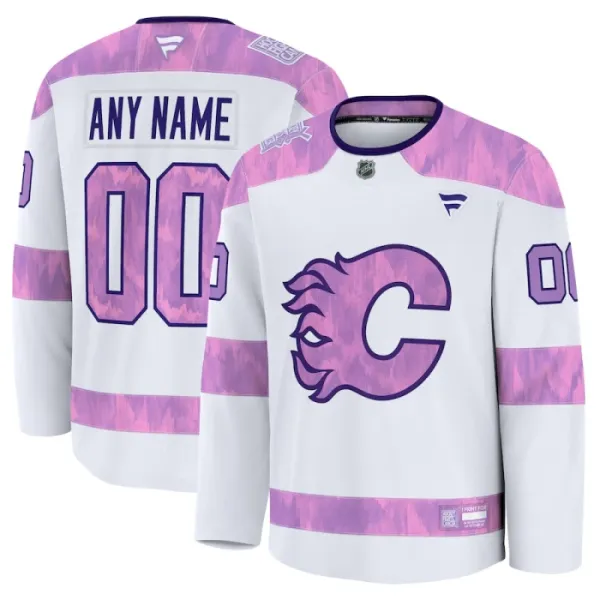 Fanatics Calgary Flames Pelipaita 2024-2025 Hockey Fights Cancer Practice Valkoinen ( Omalla Nimellä ) Fanatics Calgary Flames Pelipaita 2024-2025 Hockey Fights Cancer Practice Valkoinen ( Omalla Nimellä )