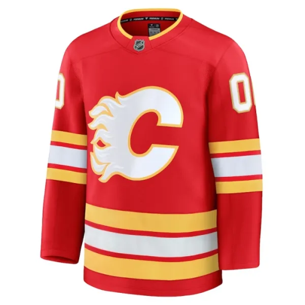 Fanatics Calgary Flames Pelipaita 2024-2025 Koti Premium Punainen ( Omalla Nimellä )