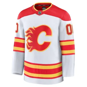 Fanatics Calgary Flames Pelipaita 2024-2025 Vieras Premium Valkoinen ( Omalla Nimellä )