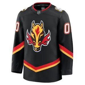 Fanatics Calgary Flames Pelipaita Kolmos Premium Musta ( Omalla Nimellä )