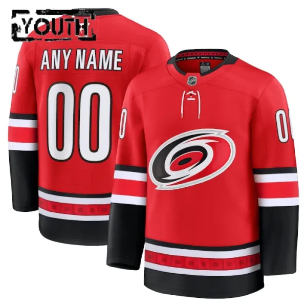 Fanatics Carolina Hurricanes Lasten Pelipaita Vuotispäivä Kolmos Premium Punainen ( Omalla Nimellä ) Fanatics Carolina Hurricanes Lasten Pelipaita Vuotispäivä Kolmos Premium Punainen ( Omalla Nimellä )