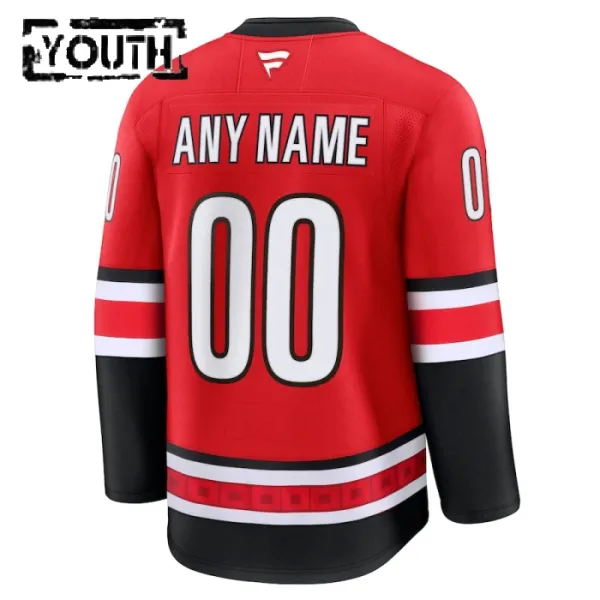 Fanatics Carolina Hurricanes Lasten Pelipaita Vuotispäivä Kolmos Premium Punainen ( Omalla Nimellä )