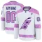 Fanatics Carolina Hurricanes Pelipaita 2024-2025 Hockey Fights Cancer Practice Valkoinen ( Omalla Nimellä )