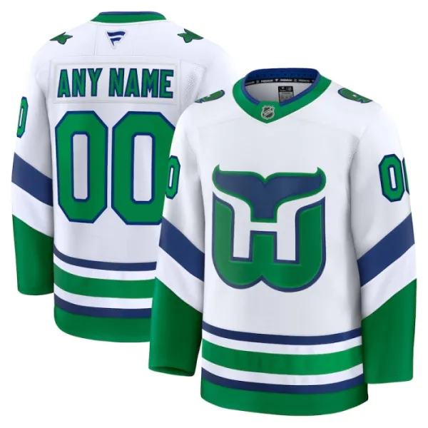 Fanatics Carolina Hurricanes Pelipaita 2024-2025 Kolmos Premium Valkoinen ( Omalla Nimellä ) Fanatics Carolina Hurricanes Pelipaita 2024-2025 Kolmos Premium Valkoinen ( Omalla Nimellä )