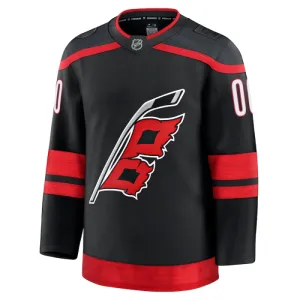 Fanatics Carolina Hurricanes Pelipaita 2024-2025 Koti Premium Musta ( Omalla Nimellä )