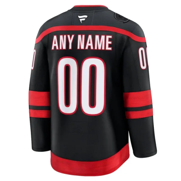 Fanatics Carolina Hurricanes Pelipaita 2024-2025 Koti Premium Musta ( Omalla Nimellä )
