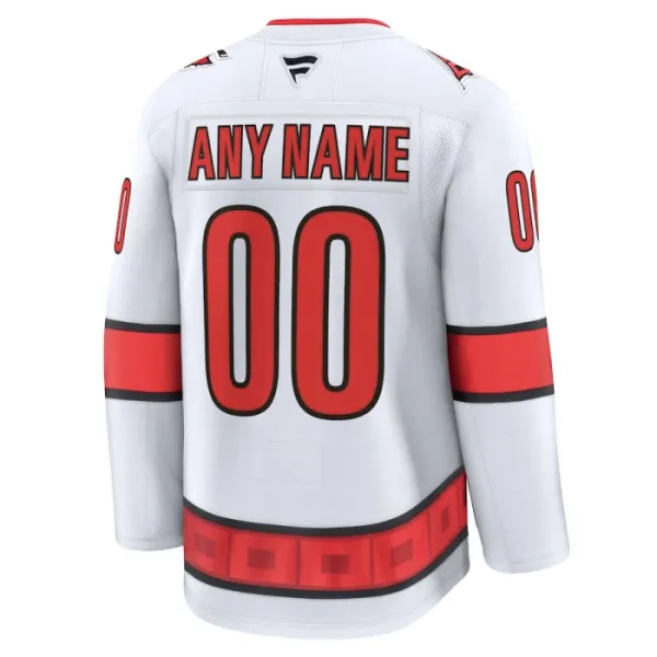 Fanatics Carolina Hurricanes Pelipaita 2024-2025 Vieras Premium Valkoinen ( Omalla Nimellä )