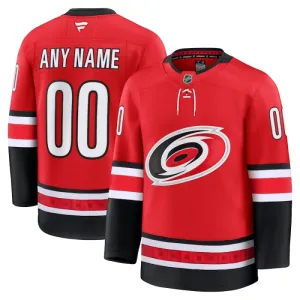 Fanatics Carolina Hurricanes Pelipaita Vuotispäivä Kolmos Premium Punainen ( Omalla Nimellä )