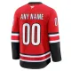 Fanatics Carolina Hurricanes Pelipaita Vuotispäivä Kolmos Premium Punainen ( Omalla Nimellä )