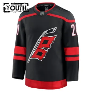 Fanatics Carolina Hurricanes Sebastian Aho Lasten Pelipaita 2024-2025 Koti Premium Musta