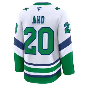 Fanatics Carolina Hurricanes Sebastian Aho Pelipaita 2024-2025 Kolmos Premium Valkoinen