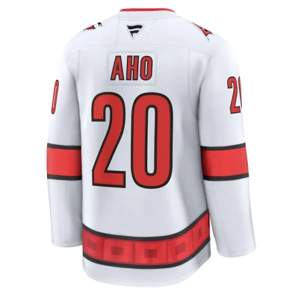 Fanatics Carolina Hurricanes Sebastian Aho Pelipaita 2024-2025 Vieras Premium Valkoinen
