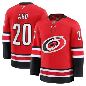 Fanatics Carolina Hurricanes Sebastian Aho Pelipaita Vuotispäivä Kolmos Premium Punainen