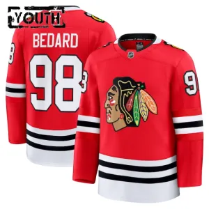 Fanatics Chicago Blackhawks Connor Bedard Lasten Pelipaita 2024-2025 Koti Premium Punainen