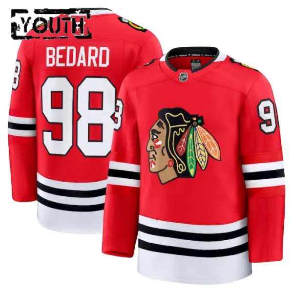 Fanatics Chicago Blackhawks Connor Bedard Lasten Pelipaita 2024-2025 Koti Premium Punainen Fanatics Chicago Blackhawks Connor Bedard Lasten Pelipaita 2024-2025 Koti Premium Punainen