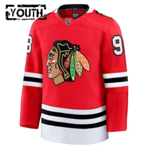 Fanatics Chicago Blackhawks Connor Bedard Lasten Pelipaita 2024-2025 Koti Premium Punainen