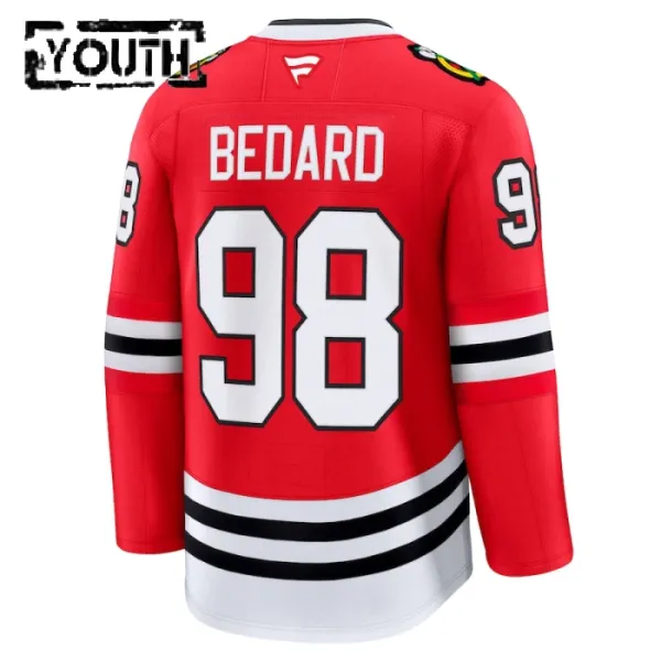 Fanatics Chicago Blackhawks Connor Bedard Lasten Pelipaita 2024-2025 Koti Premium Punainen