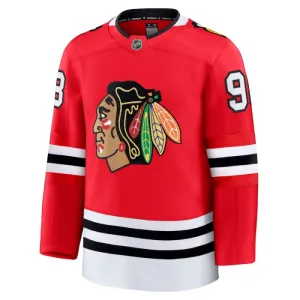 Fanatics Chicago Blackhawks Connor Bedard Pelipaita 2024-2025 Koti Premium Punainen