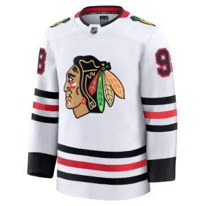 Fanatics Chicago Blackhawks Connor Bedard Pelipaita 2024-2025 Vieras Premium Valkoinen
