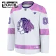 Fanatics Chicago Blackhawks Lasten Pelipaita 2024-2025 Hockey Fights Cancer Practice Valkoinen ( Omalla Nimellä )