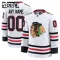 Fanatics Chicago Blackhawks Lasten Pelipaita 2024-2025 Vieras Premium Valkoinen ( Omalla Nimellä )