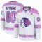 Fanatics Chicago Blackhawks Pelipaita 2024-2025 Hockey Fights Cancer Practice Valkoinen ( Omalla Nimellä )